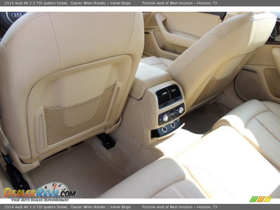 2014 Audi A6 3.0 TDI quattro Sedan Glacier White Metallic / Velvet Beige Photo #29