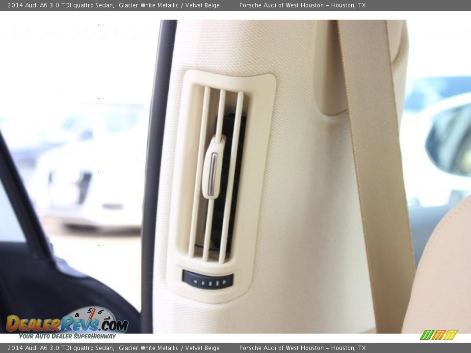 2014 Audi A6 3.0 TDI quattro Sedan Glacier White Metallic / Velvet Beige Photo #31