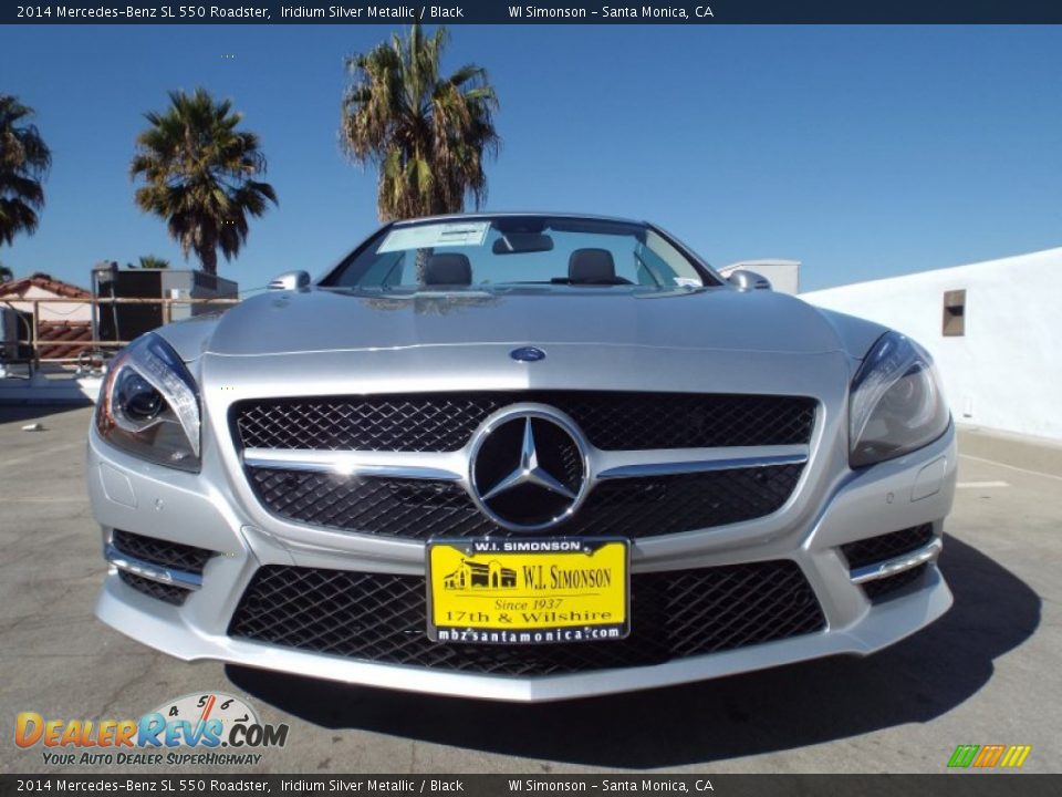 2014 Mercedes-Benz SL 550 Roadster Iridium Silver Metallic / Black Photo #2