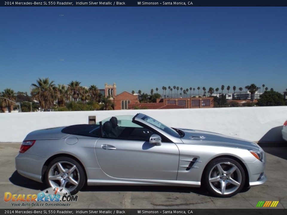 2014 Mercedes-Benz SL 550 Roadster Iridium Silver Metallic / Black Photo #3