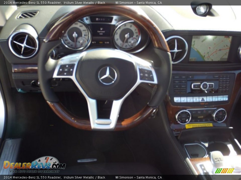 2014 Mercedes-Benz SL 550 Roadster Iridium Silver Metallic / Black Photo #6