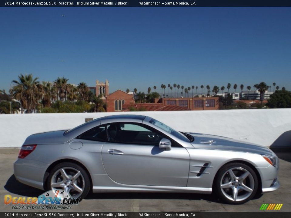 2014 Mercedes-Benz SL 550 Roadster Iridium Silver Metallic / Black Photo #7