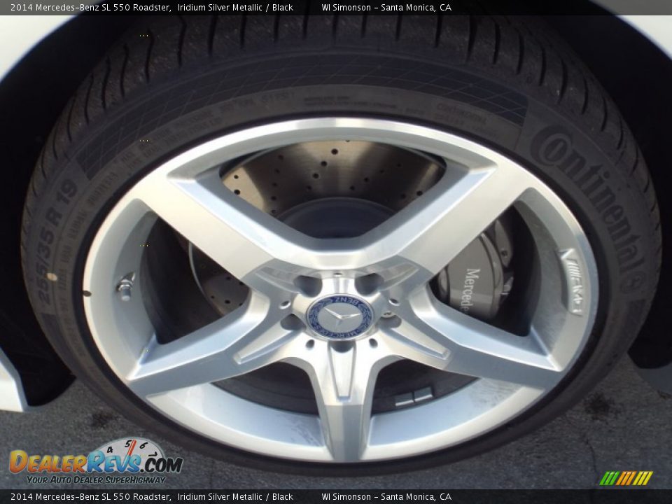 2014 Mercedes-Benz SL 550 Roadster Iridium Silver Metallic / Black Photo #10