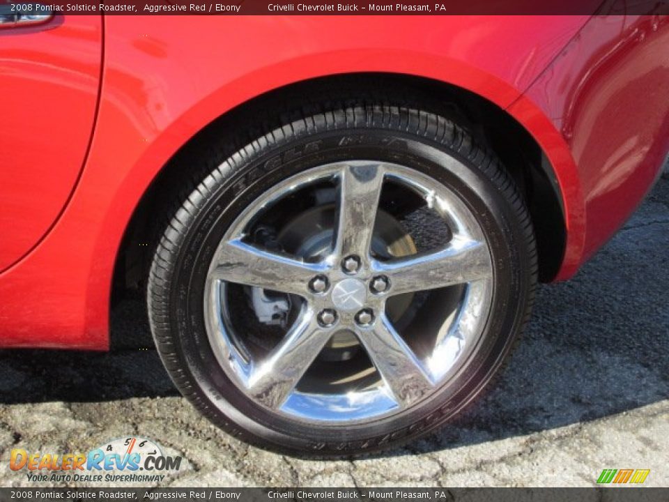 2008 Pontiac Solstice Roadster Aggressive Red / Ebony Photo #5