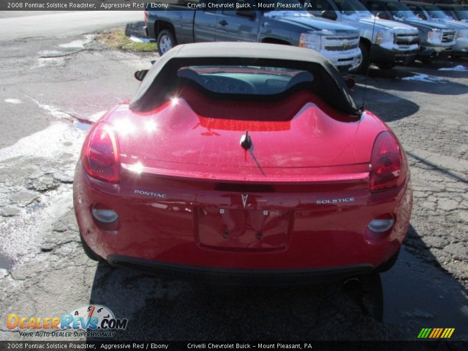 2008 Pontiac Solstice Roadster Aggressive Red / Ebony Photo #9