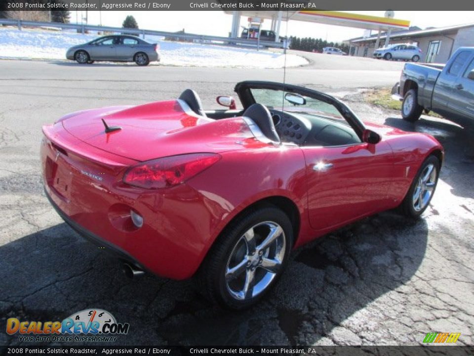 2008 Pontiac Solstice Roadster Aggressive Red / Ebony Photo #10