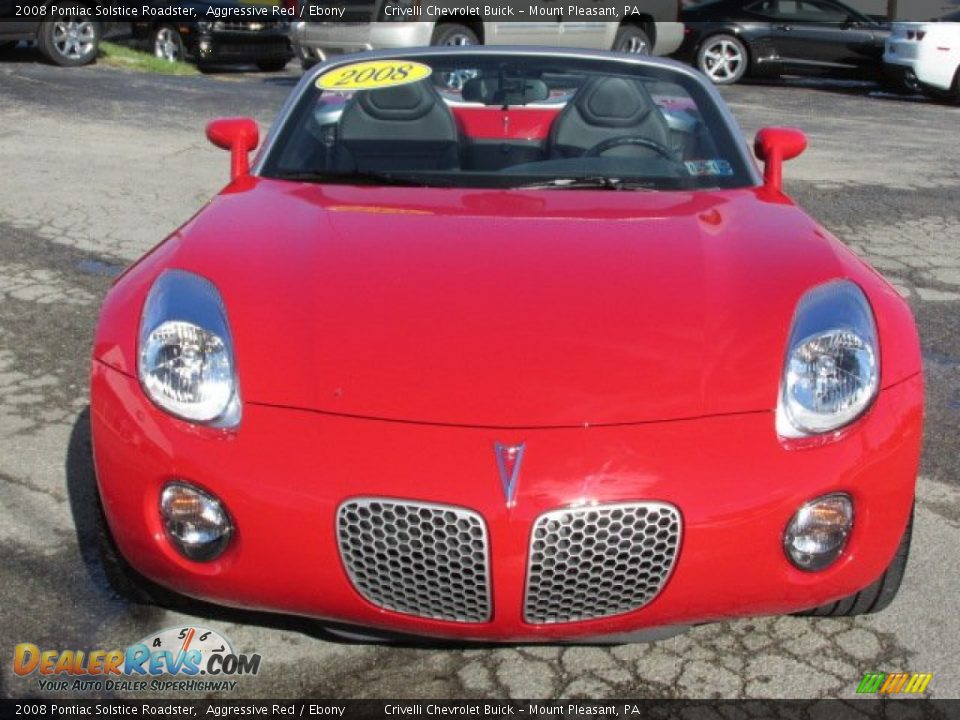 2008 Pontiac Solstice Roadster Aggressive Red / Ebony Photo #16