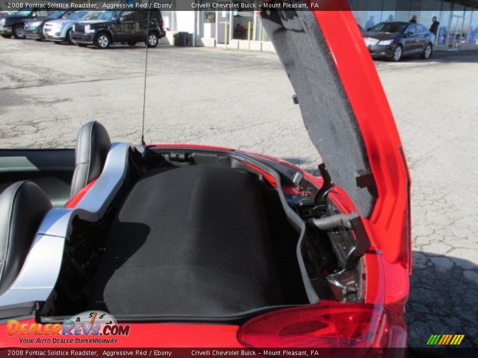 2008 Pontiac Solstice Roadster Aggressive Red / Ebony Photo #17