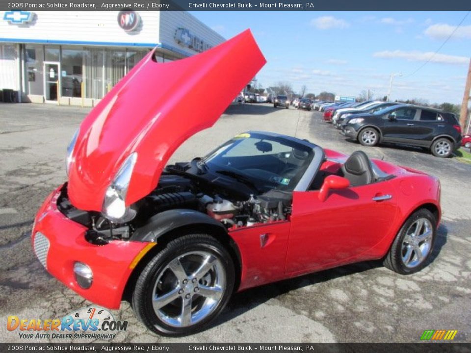 2008 Pontiac Solstice Roadster Aggressive Red / Ebony Photo #19