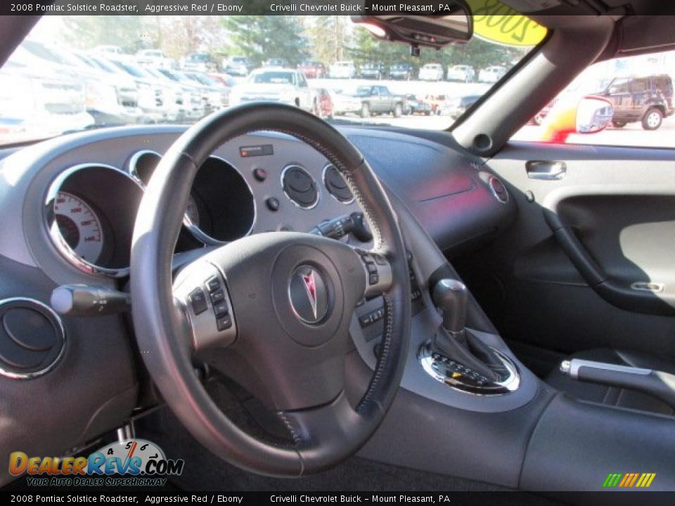 2008 Pontiac Solstice Roadster Aggressive Red / Ebony Photo #21