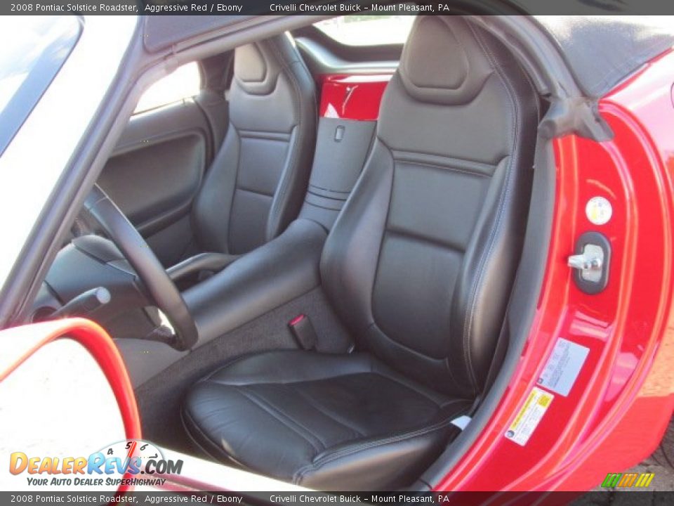 2008 Pontiac Solstice Roadster Aggressive Red / Ebony Photo #23
