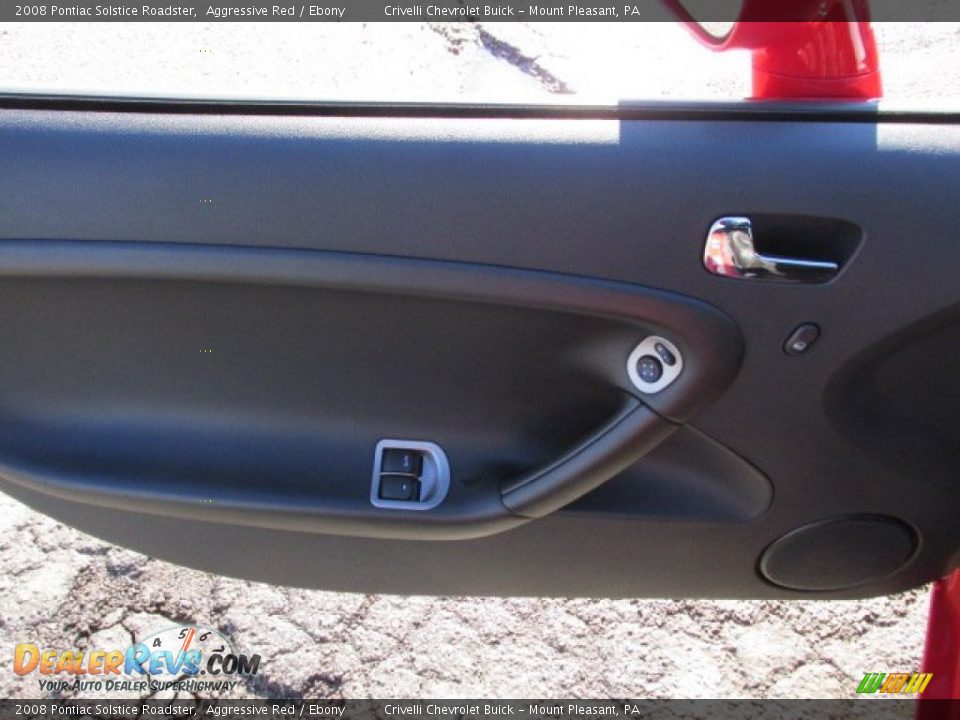 2008 Pontiac Solstice Roadster Aggressive Red / Ebony Photo #25