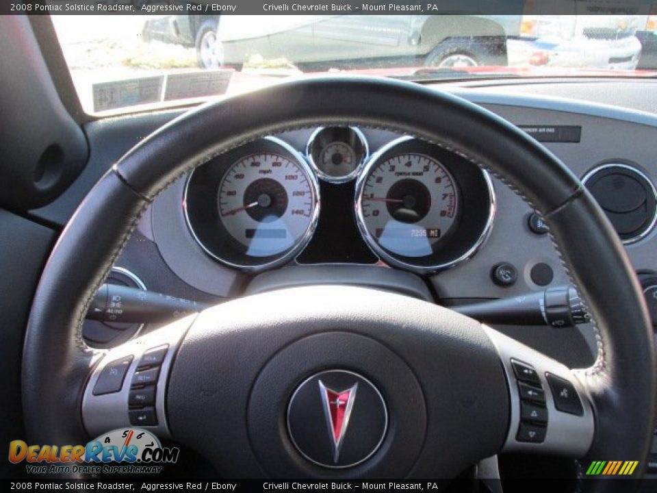 2008 Pontiac Solstice Roadster Aggressive Red / Ebony Photo #29