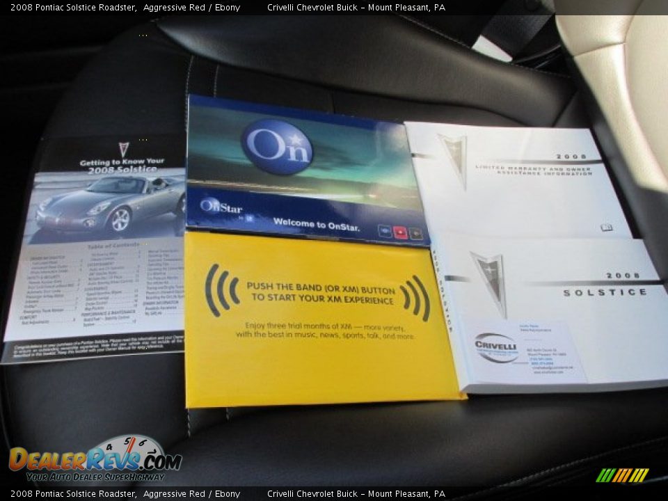 2008 Pontiac Solstice Roadster Aggressive Red / Ebony Photo #32