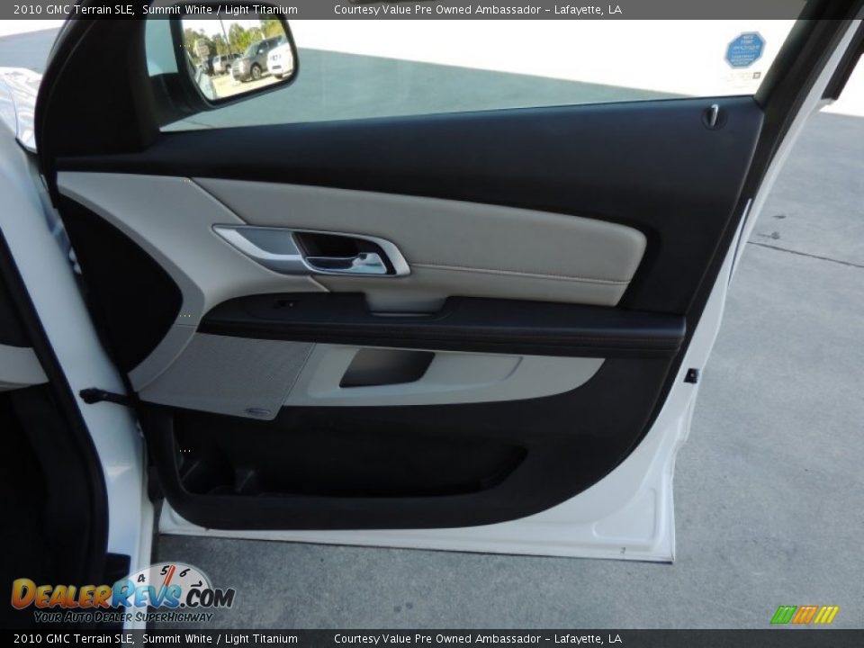 2010 GMC Terrain SLE Summit White / Light Titanium Photo #7