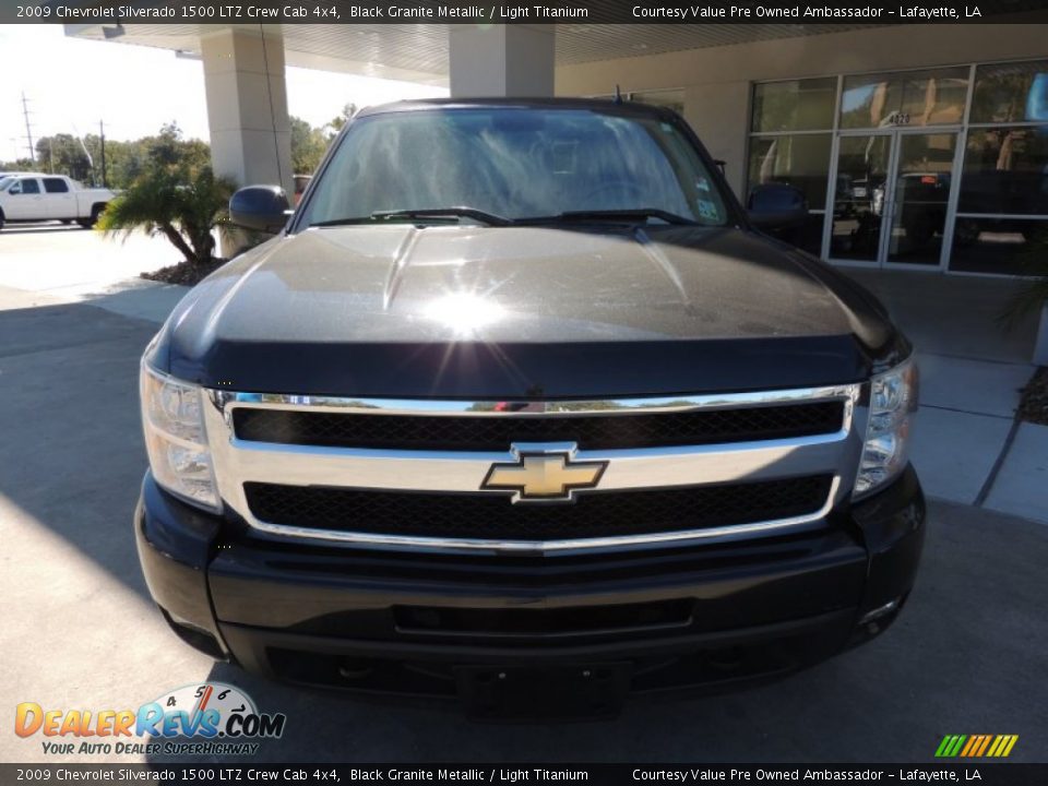 2009 Chevrolet Silverado 1500 LTZ Crew Cab 4x4 Black Granite Metallic / Light Titanium Photo #2