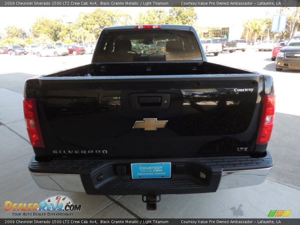 2009 Chevrolet Silverado 1500 LTZ Crew Cab 4x4 Black Granite Metallic / Light Titanium Photo #3