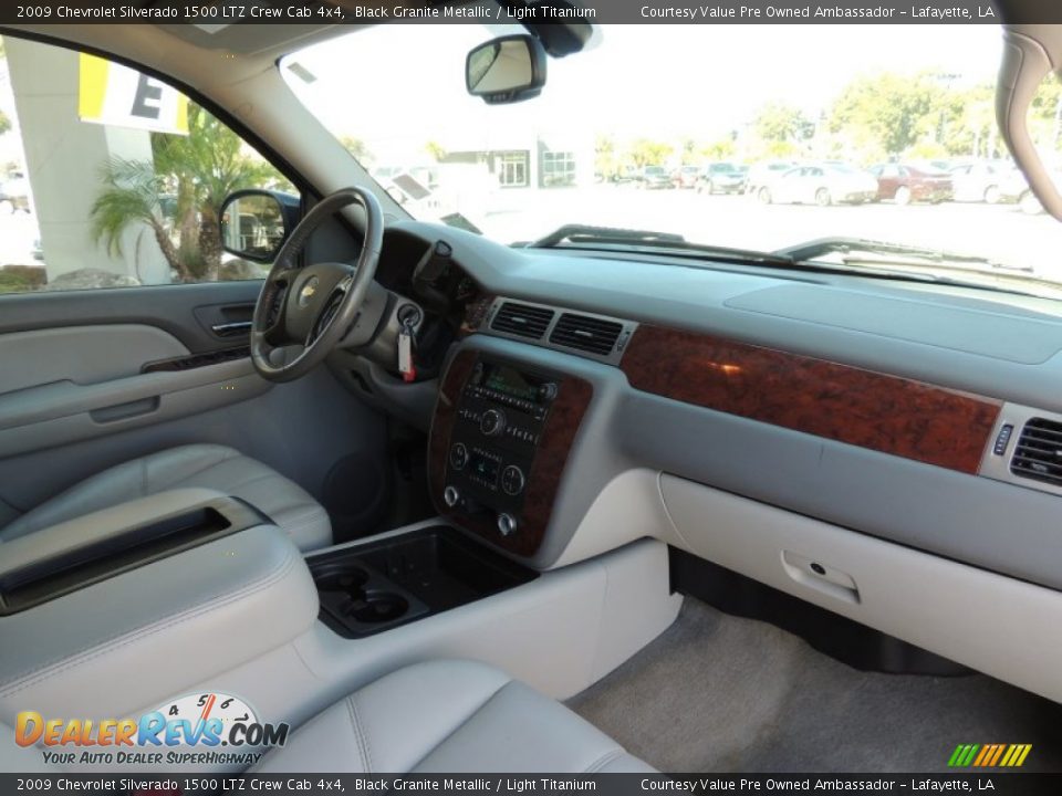 2009 Chevrolet Silverado 1500 LTZ Crew Cab 4x4 Black Granite Metallic / Light Titanium Photo #6