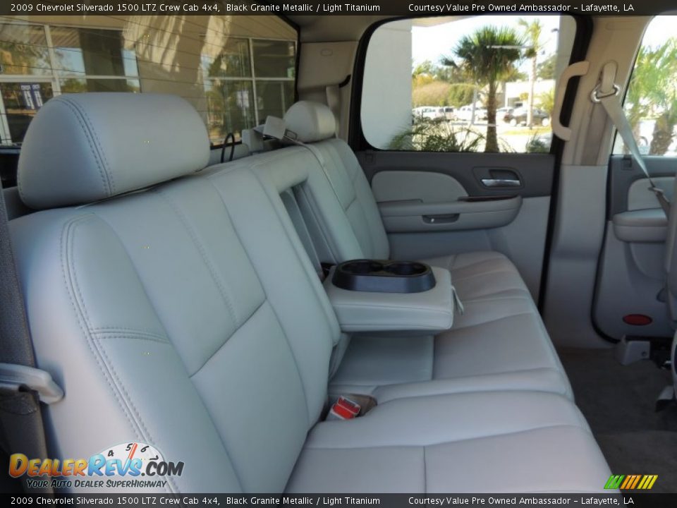 2009 Chevrolet Silverado 1500 LTZ Crew Cab 4x4 Black Granite Metallic / Light Titanium Photo #8