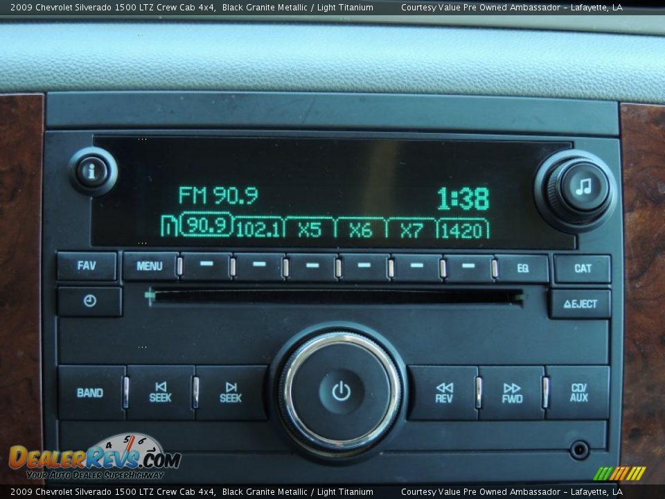 2009 Chevrolet Silverado 1500 LTZ Crew Cab 4x4 Black Granite Metallic / Light Titanium Photo #19