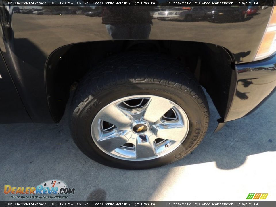 2009 Chevrolet Silverado 1500 LTZ Crew Cab 4x4 Black Granite Metallic / Light Titanium Photo #24