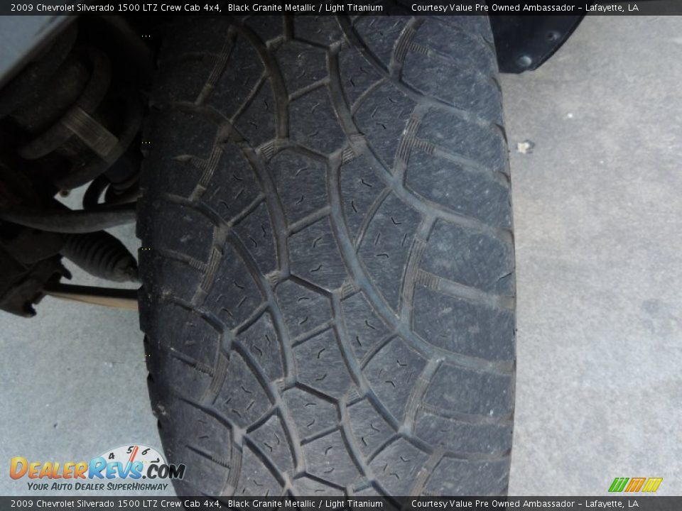 2009 Chevrolet Silverado 1500 LTZ Crew Cab 4x4 Black Granite Metallic / Light Titanium Photo #26