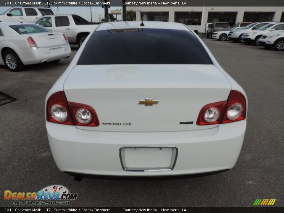 2011 Chevrolet Malibu LTZ Summit White / Cocoa/Cashmere Photo #3