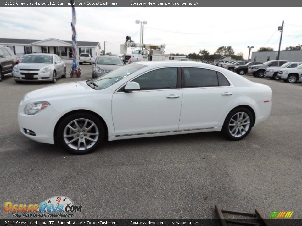 2011 Chevrolet Malibu LTZ Summit White / Cocoa/Cashmere Photo #5