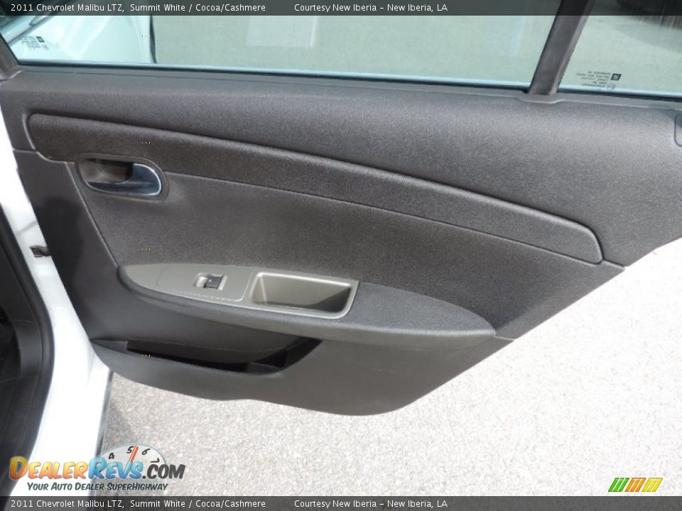 2011 Chevrolet Malibu LTZ Summit White / Cocoa/Cashmere Photo #10