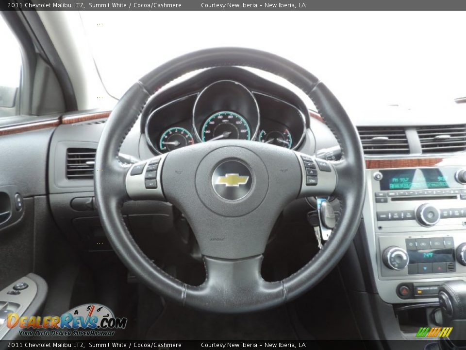 2011 Chevrolet Malibu LTZ Summit White / Cocoa/Cashmere Photo #15