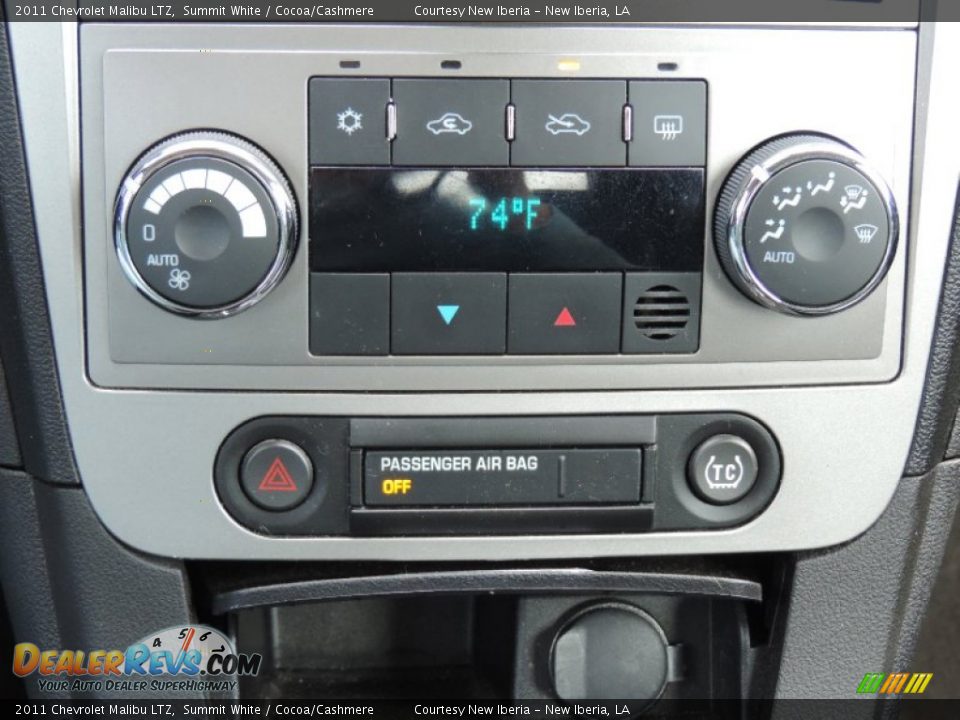 2011 Chevrolet Malibu LTZ Summit White / Cocoa/Cashmere Photo #20