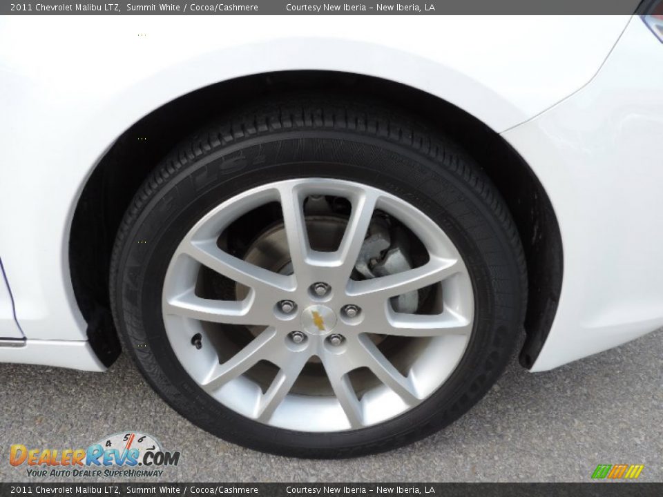 2011 Chevrolet Malibu LTZ Summit White / Cocoa/Cashmere Photo #25