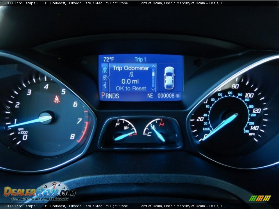 2014 Ford Escape SE 1.6L EcoBoost Tuxedo Black / Medium Light Stone Photo #9