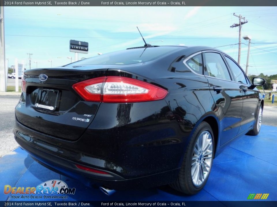 2014 Ford Fusion Hybrid SE Tuxedo Black / Dune Photo #3