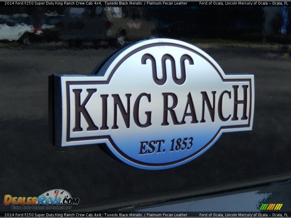 2014 Ford F250 Super Duty King Ranch Crew Cab 4x4 Tuxedo Black Metallic / Platinum Pecan Leather Photo #6