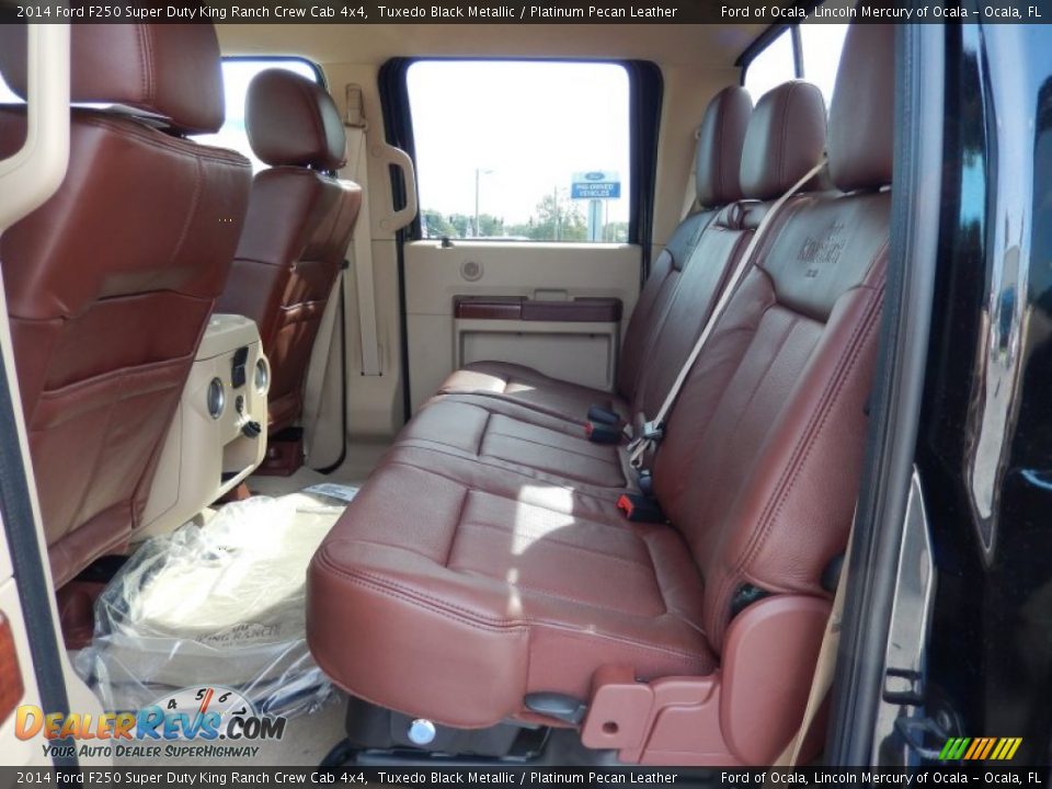 2014 Ford F250 Super Duty King Ranch Crew Cab 4x4 Tuxedo Black Metallic / Platinum Pecan Leather Photo #9