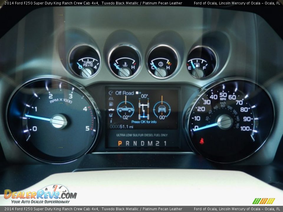2014 Ford F250 Super Duty King Ranch Crew Cab 4x4 Tuxedo Black Metallic / Platinum Pecan Leather Photo #11