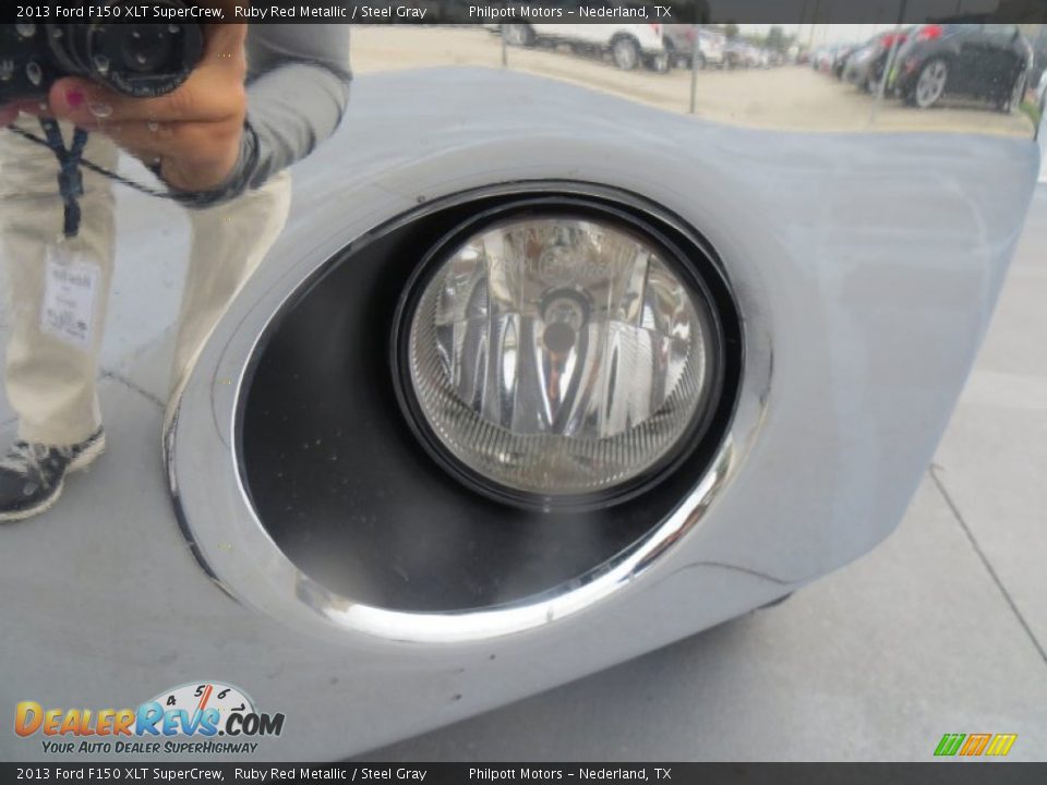 2013 Ford F150 XLT SuperCrew Ruby Red Metallic / Steel Gray Photo #10