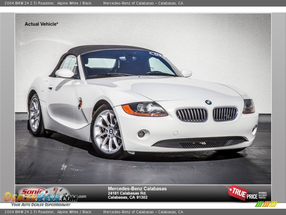 2004 BMW Z4 2.5i Roadster Alpine White / Black Photo #1