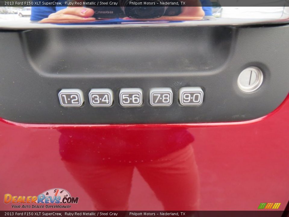2013 Ford F150 XLT SuperCrew Ruby Red Metallic / Steel Gray Photo #14