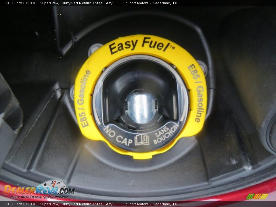 2013 Ford F150 XLT SuperCrew Ruby Red Metallic / Steel Gray Photo #15
