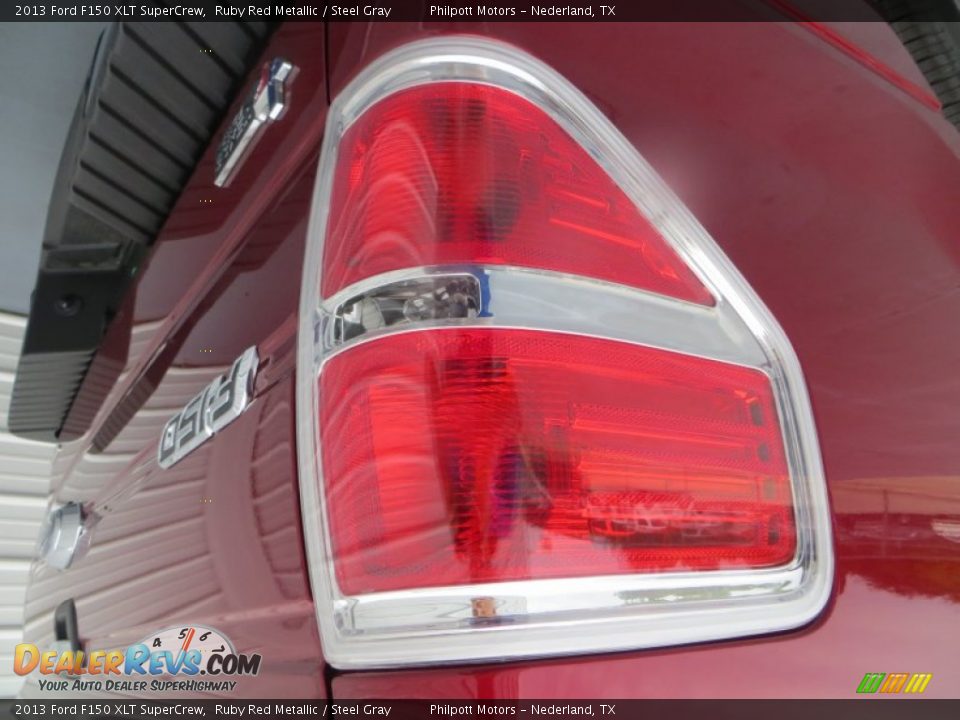 2013 Ford F150 XLT SuperCrew Ruby Red Metallic / Steel Gray Photo #16