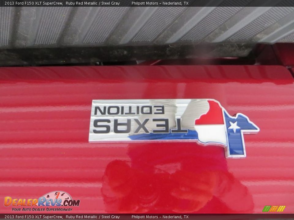 2013 Ford F150 XLT SuperCrew Ruby Red Metallic / Steel Gray Photo #17