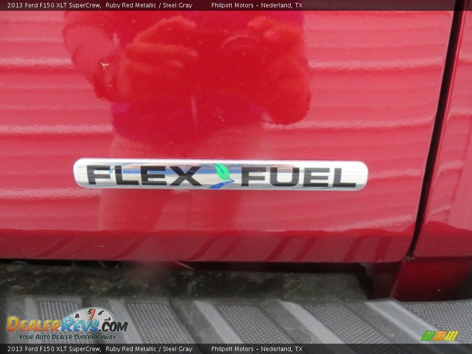 2013 Ford F150 XLT SuperCrew Ruby Red Metallic / Steel Gray Photo #19