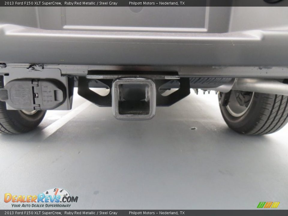 2013 Ford F150 XLT SuperCrew Ruby Red Metallic / Steel Gray Photo #20
