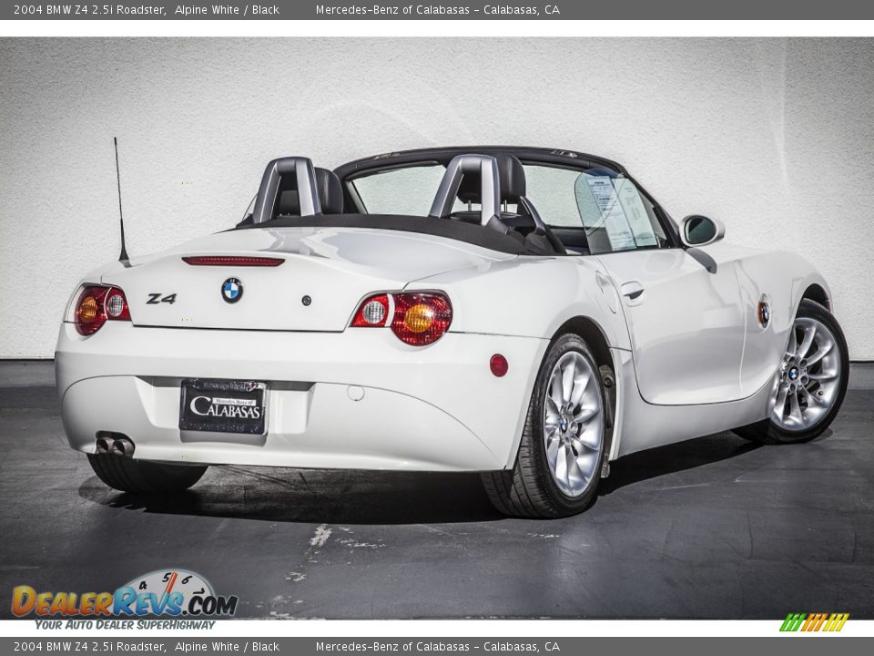 2004 BMW Z4 2.5i Roadster Alpine White / Black Photo #13