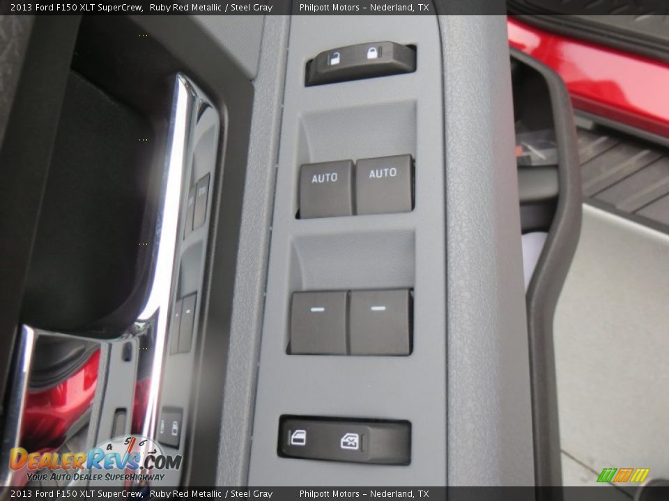 2013 Ford F150 XLT SuperCrew Ruby Red Metallic / Steel Gray Photo #29