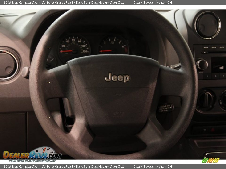 2009 Jeep Compass Sport Sunburst Orange Pearl / Dark Slate Gray/Medium Slate Gray Photo #6