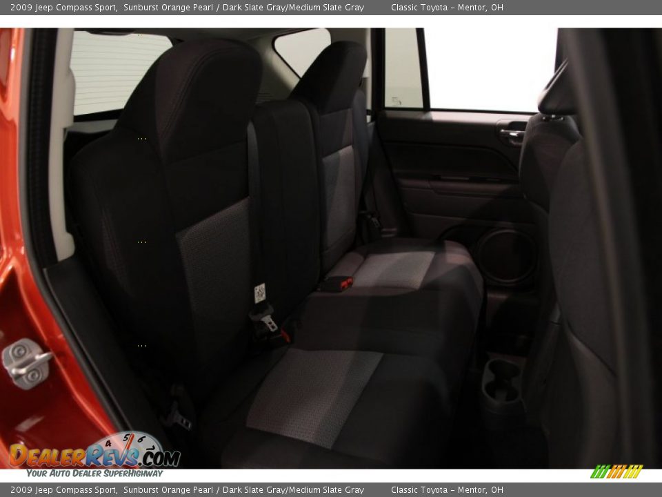 2009 Jeep Compass Sport Sunburst Orange Pearl / Dark Slate Gray/Medium Slate Gray Photo #11