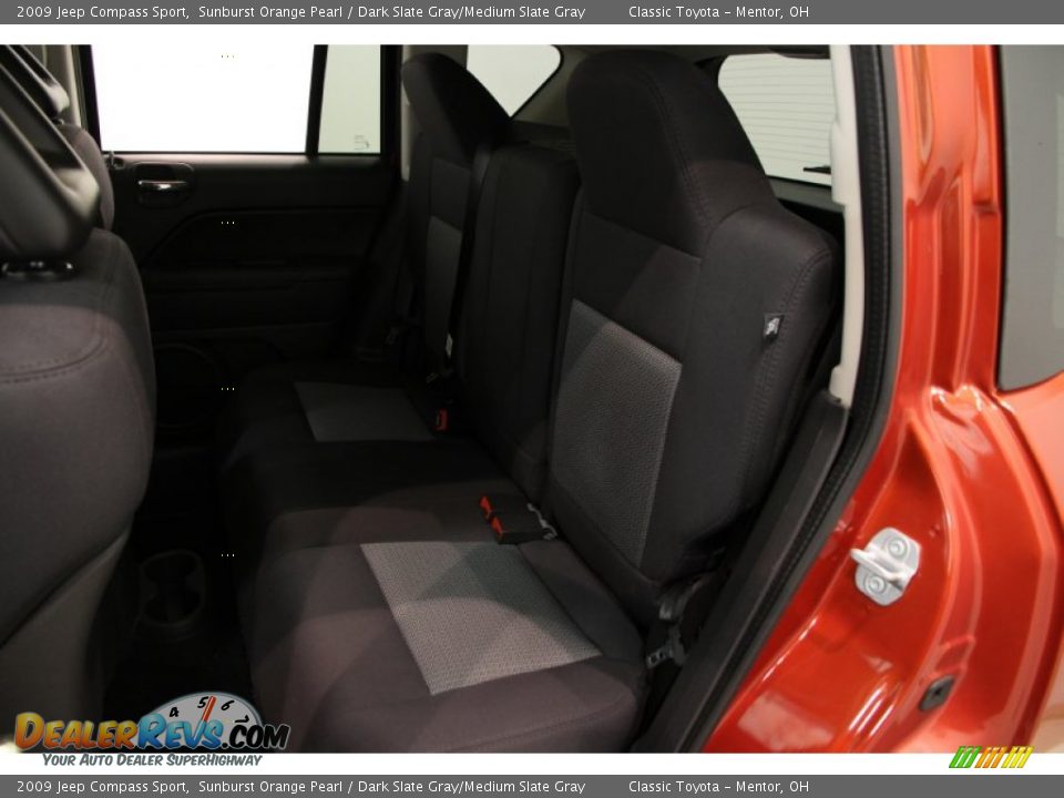 2009 Jeep Compass Sport Sunburst Orange Pearl / Dark Slate Gray/Medium Slate Gray Photo #12